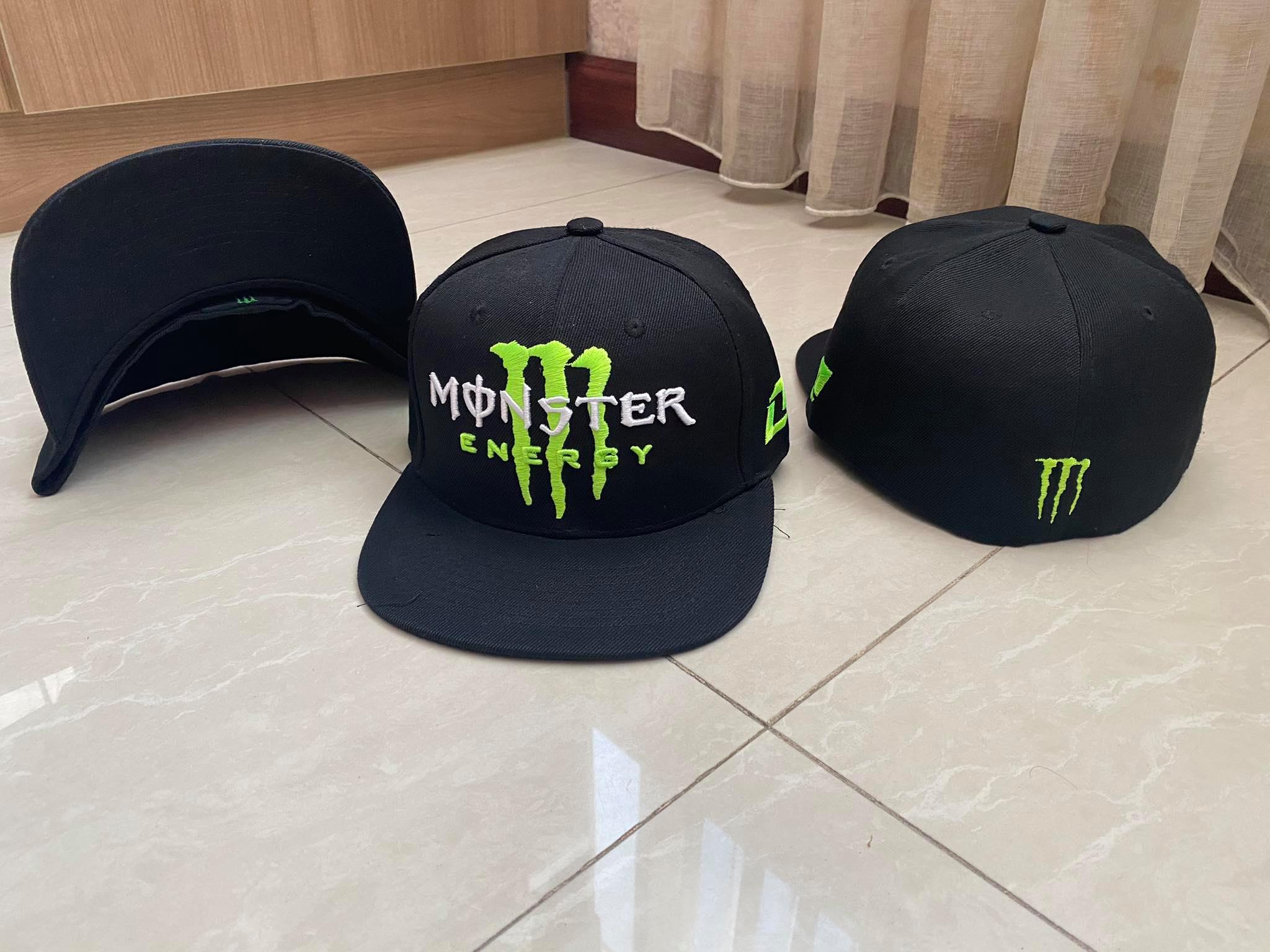 หมวก ฮิปฮอป Monster เต็มใบ มี 5 ลาย !ไซร์ 71/4 รอบหัว58cm