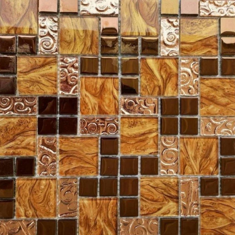 กระเบื้องโมเสค Porcela รุ่น Grand Louis Brown ขนาด 30x30 ซม. ราคา 3,990 บาท*ส่งฟรี
