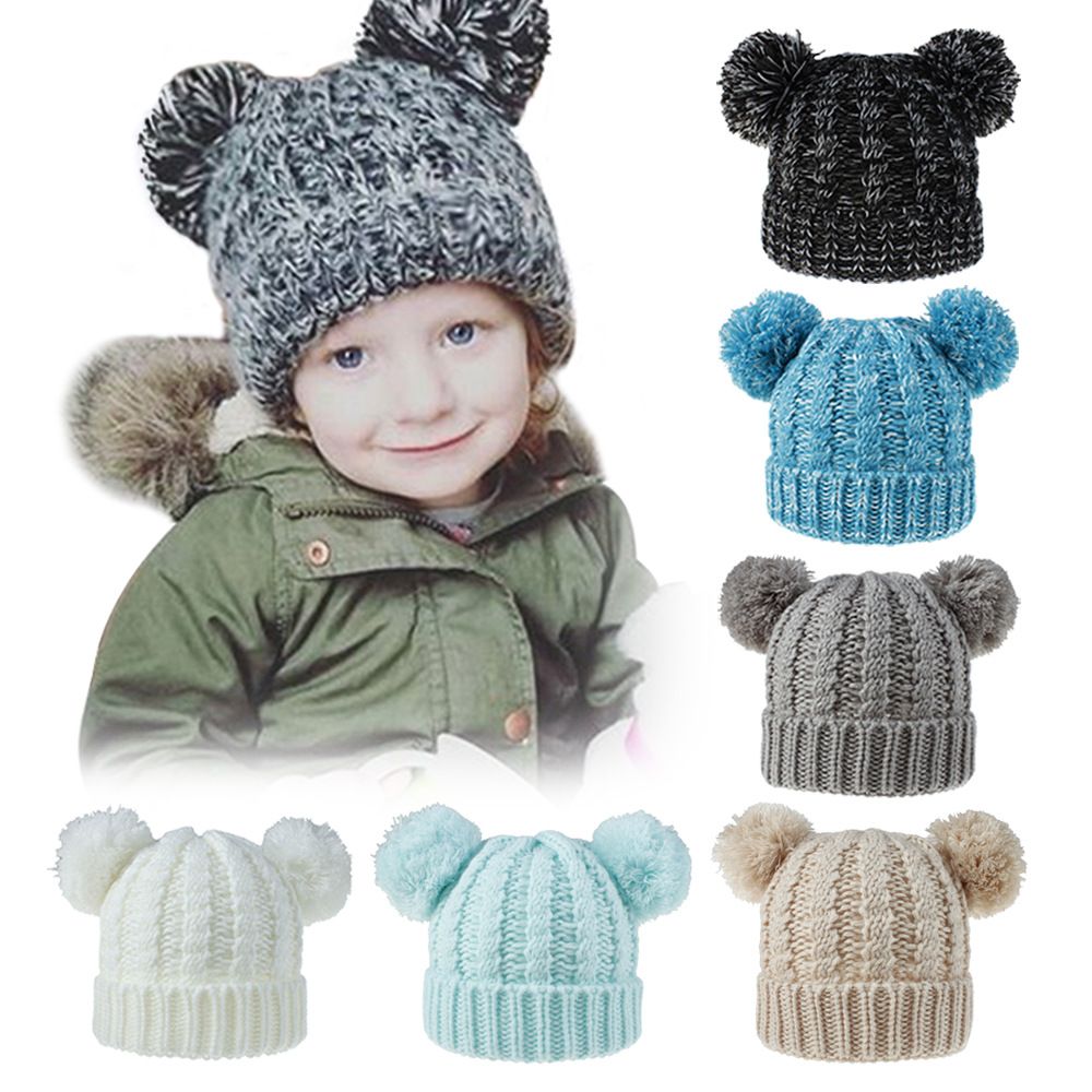 J-britney ấm áp mùa đông cho trẻ sơ sinh trẻ em Crochet Toddler Beanie cap