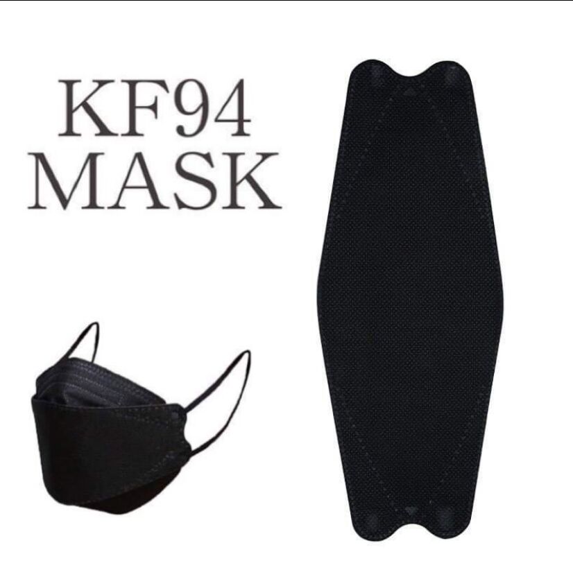 ถูกที่ถูกสุด?หน้ากากผู้ใหญ่ ?หน้ากากป้องกันมลพิษทางอากา KF94 1 แพ็คมี10 ชิ้น ผ้าอย่างดี มี4 ชั้น ใส่ได้ชาย/หญิง มีสองสี ขาวและดำ