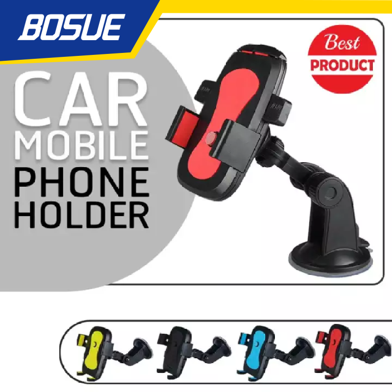 BOS040 Car HOLDE 180 ที่วางโทรศัพท์ในรถรองรับสมาร์ทโฟนทุกรุ่น ที่ตั้งโทรศัพท์ ขาตั้งโทรศัพท์ ที่วางโทรศัพท์มือถือ ขาจับโทรศัพท์ ที่ยึดมือถือในรถ ที่จับมือถือ ที่ติดกระจก (ชนิดยึดติดกระจก)