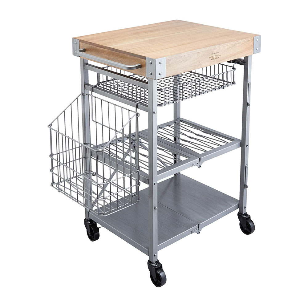 KitchenCraft Folding Kitchen Trolley รถเข็นเสิร์ฟอาหาร รุ่น INDKCART ราคา 11,990 บาท*ส่งฟรี