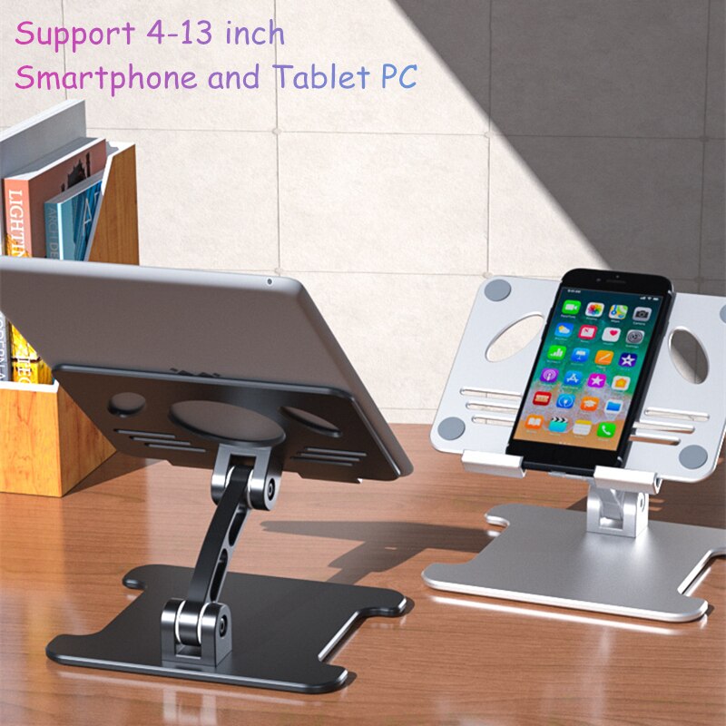 Giá đỡ máy tính bảng điều chỉnh 360 °, máy tính để bàn lười biếng có thể gập lại đứng