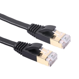 ขอเสนอ 10 Gigabit Ultra Flat Cat-7 Ethernet Cables for Modem Router LANNetwork 1.8M - intl ประกาศขาย 10 Gigabit Ultra Flat Cat-7 Ethernet Cables for Modem Router LANNetwork 1.8M - intl