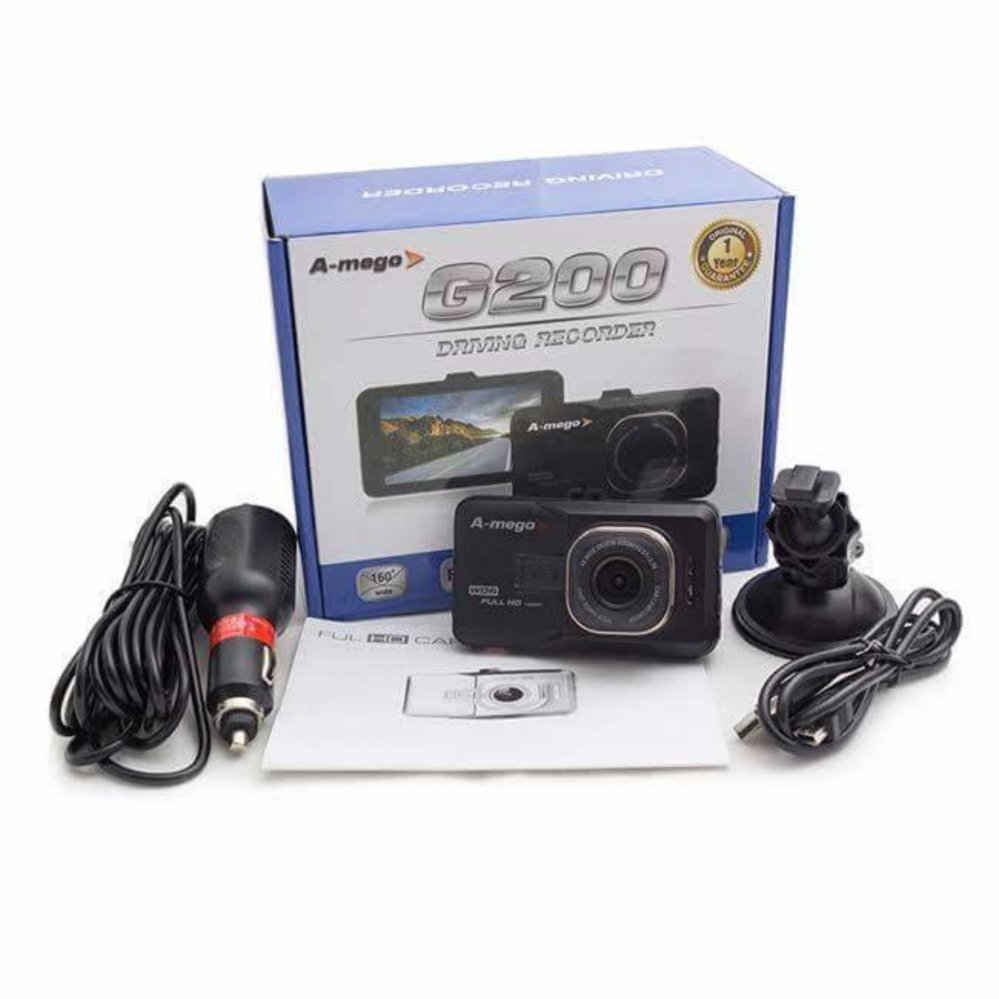 กล้องติดรถยนต์ A-mego G200 คุณภาพคมชัด กล้องติดรถยนต์ A-mego G200 คุณภาพคมชัด
