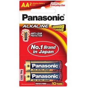 แบตเตอร์รี่ อัลคาไลน์ AA (2A) ขนาด 2 ก้อน ของ Panasonic Alkaline