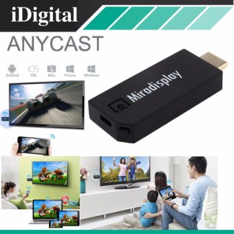 Anycast M2 PLUS HDMI WIFI Display เชื่อมต่อมือถือไปทีวี และprojector รองรับ iphone และ android Screen Mirroring Cast ScreenAirPlay Dlan Miracast ( สีดำ )