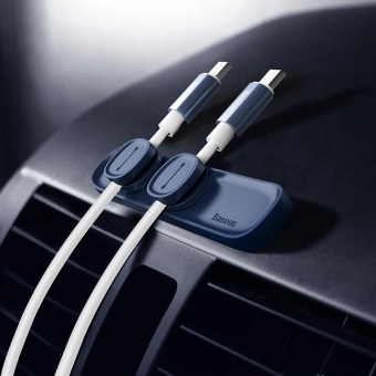 Baseus Magnetic TPU Cable Clip Desktop USB Charger Line Holder HomeCar Charging Cable Winder Baseus Magnetic TPU Cable Clip Desktop USB Charger Line Holder HomeCar Charging Cable Winder