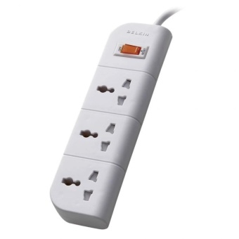 Belkin ปลั๊กไฟ Essential Surge Protector 3 ช่อง 3เมตร รุ่น F9E300th3M - White