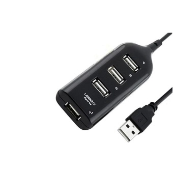 รีวิว Black USB 2.0 Hi-Speed 4-Port Splitter Hub Adapter For PC Computer- intl ขายด่วน Black USB 2.0 Hi-Speed 4-Port Splitter Hub Adapter For PC Computer- intl
