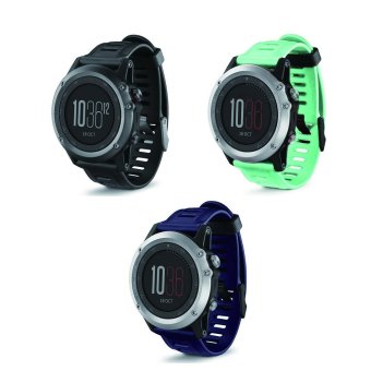 Bluesky 3ชิ้นแทนสายรัดซิลิโคนนาฬิกาสำหรับ Garmin Fenix 3สีน้ำเงิน+สีน้ำเงิน+สีเขียว