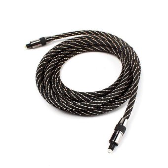 BUYINCOINS 2M 6.5FT Premium Toslink Digital Optical Fiber AudioCable Lead OD6.0 High Speed