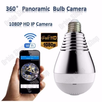 Camera 360 Degree Globe Panoramic กล้องวงจรปิด บันทึกภาพ 360 องศารูปทรงหลอดไฟ