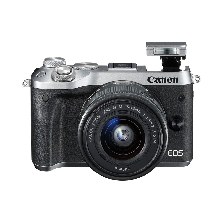CANON กล้องดิจิตอล รุ่น EOS M6 + LENS EF-M15-45 สีเงิน(ประกันศูนย์) CANON กล้องดิจิตอล รุ่น EOS M6 + LENS EF-M15-45 สีเงิน(ประกันศูนย์)