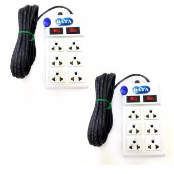 DATA รางปลั๊กไฟ ปลั๊กพ่วง 3 เมตร สาย 1.0 รุ่น PT-69 - แพคคู่ 2 อัน