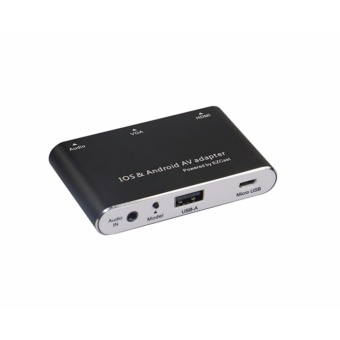 Digital AV Adapter รองรับ IOS8/9/10/11 Converter Micro USB to HDMI/VGA/Audio Dual Display Full HD 1080P Support iOS Android for iPhone Android Digital AV Adapter รองรับ IOS8/9/10/11 Converter Micro USB to HDMI/VGA/Audio Dual Display Full HD 1080P Support iOS Android for iPhone Android