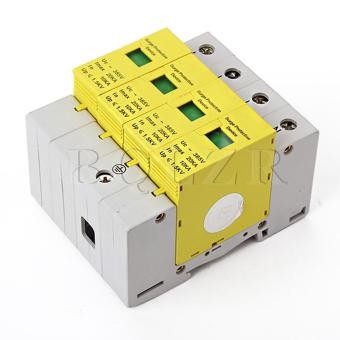 Din Rail Surge Protection Device SPD Lightning Arrester (White/Yellow)