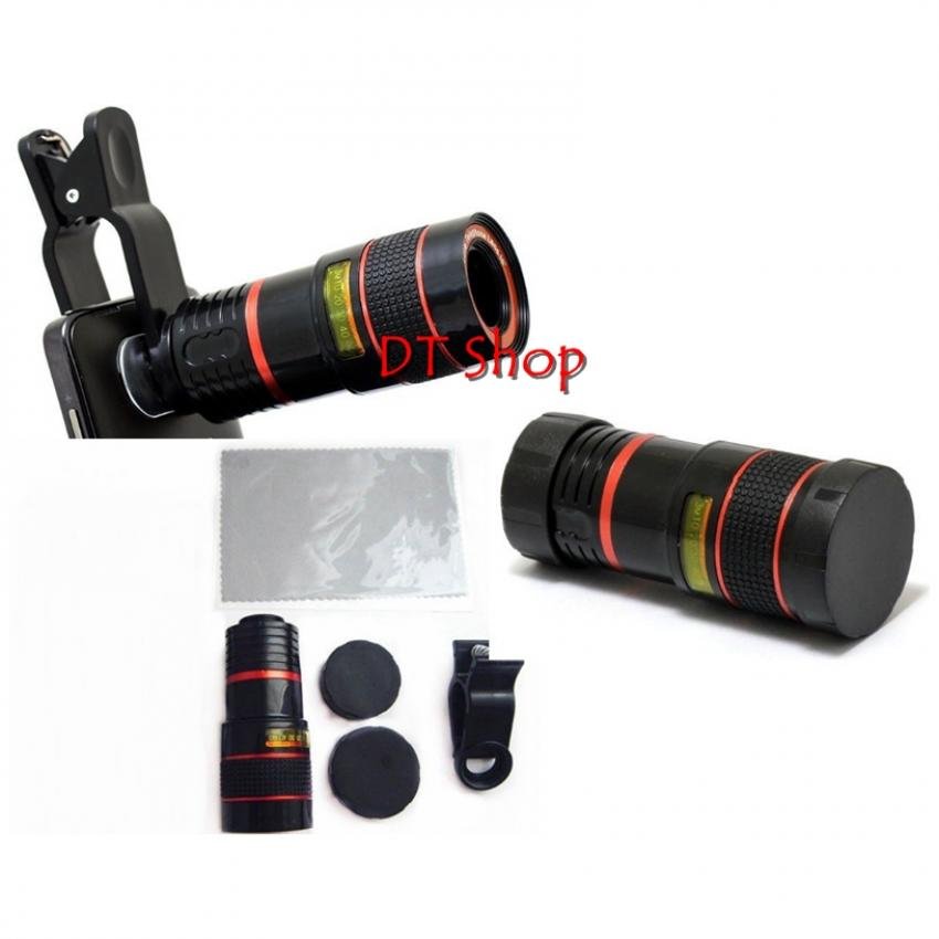 DT คลิปเลนส์มือถือ ซูม8เท่า Mobile Phone Telescope (สีดำแดง) DT คลิปเลนส์มือถือ ซูม8เท่า Mobile Phone Telescope (สีดำแดง)