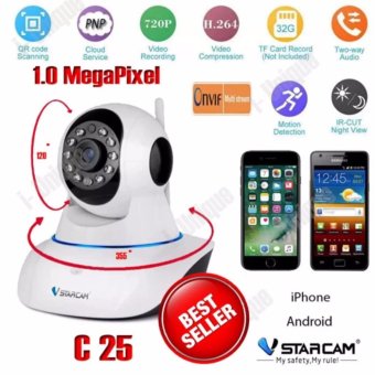 Eaze กล้องวงจรปิด IP CAMERA VstarCam รุ่น C25(White 64GB)