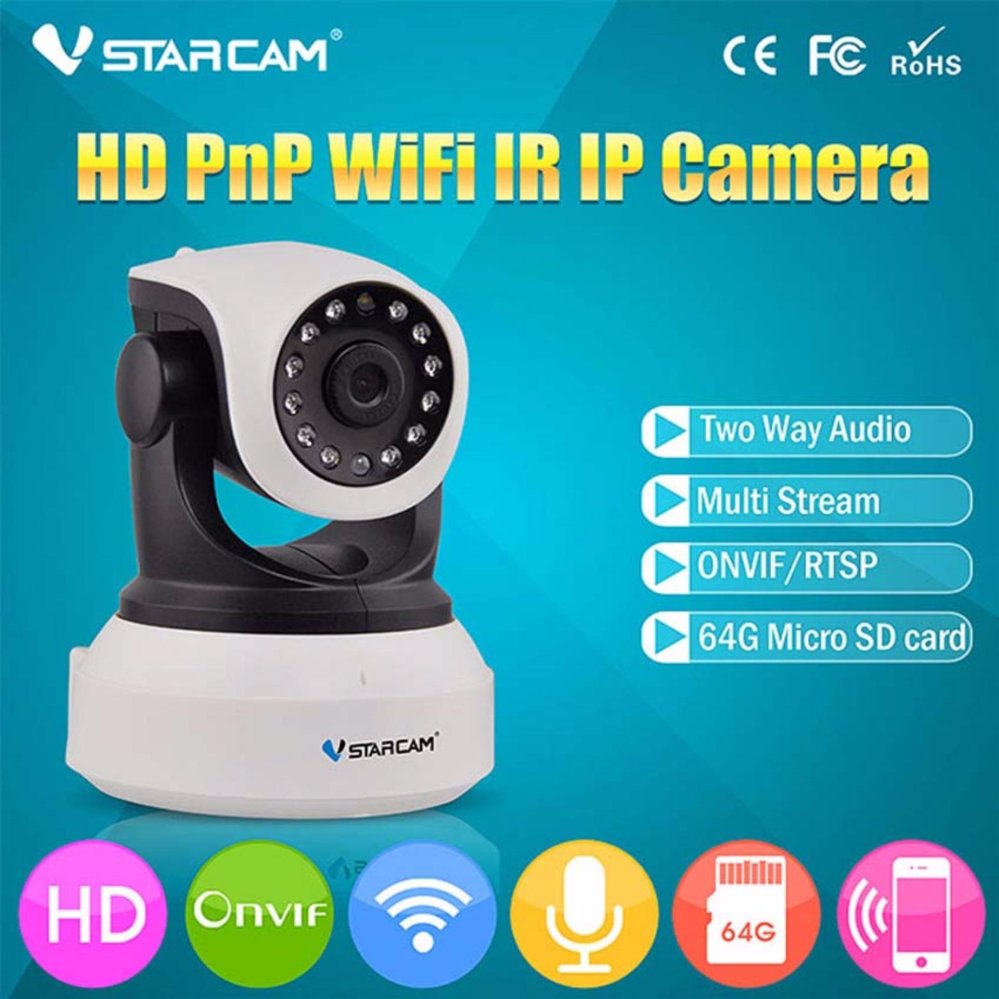 Eye4 กล้องวงจรปิด IP Camera รุ่น C7824 รองรับ SD CARD 64G 1.0 Mp and IR Cut WIP HD ONVIF (สีขาว/ดำ) Eye4 กล้องวงจรปิด IP Camera รุ่น C7824 รองรับ SD CARD 64G 1.0 Mp and IR Cut WIP HD ONVIF (สีขาว/ดำ)