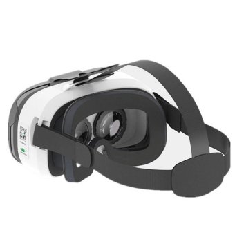 Fiit VR แว่น 2N 3D Virtual Reality Glasses Helmet LightweightErgonomic Design VS VR Box + Bluetooth Controller(White)