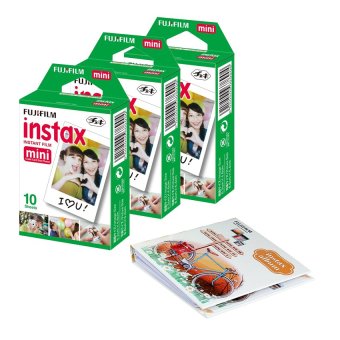 Fujifilm เซ็ตฟิล์มกล้องโพราลอยด์ Instax Mini (3 แพ็ก) + อัลบั้ม 1เล่ม (คละสี/คละแบบ) Fujifilm เซ็ตฟิล์มกล้องโพราลอยด์ Instax Mini (3 แพ็ก) + อัลบั้ม 1เล่ม (คละสี/คละแบบ)