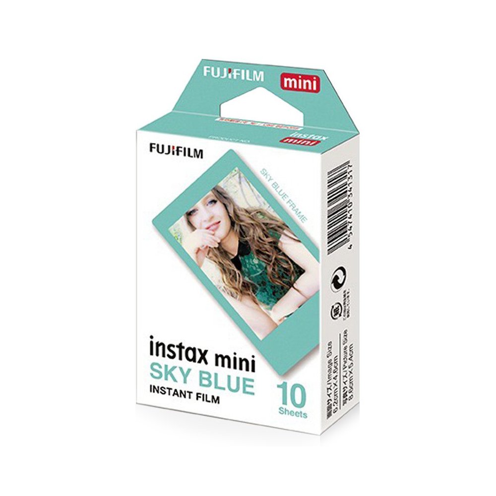 Fujifilm Instax mini BLUE frame (ฟิล์มขอบฟ้า) จำนวน 10 แผ่น Fujifilm Instax mini BLUE frame (ฟิล์มขอบฟ้า) จำนวน 10 แผ่น