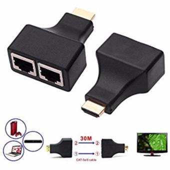 รีวิวพันทิป HDMI To Dual Port RJ45 Network Cable Extender Over by Cat 5e/61080p Black รีวิว HDMI To Dual Port RJ45 Network Cable Extender Over by Cat 5e/61080p Black