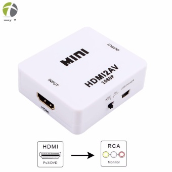 ใหม่ที่มีคุณภาพสูงร้อนมินิคอมโพสิต HDMI2AV 1080P HDMI เพื่อ RCA วิดีโอเสียง AV CVBS แปลงแปลงสำหรับ HDMI เพื่อ AV