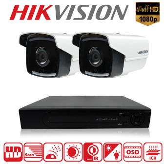 Hikvision ชุดกล้องวงจรปิดกล้อง 4CH CCTV 2ตัว ทรงกระบอก 2.0MP 1080p Full HD และอนาล็อก เครื่องบันทึก4ช่อง DS-2CE16D1T-IT5 Hikvision ชุดกล้องวงจรปิดกล้อง 4CH CCTV 2ตัว ทรงกระบอก 2.0MP 1080p Full HD และอนาล็อก เครื่องบันทึก4ช่อง DS-2CE16D1T-IT5