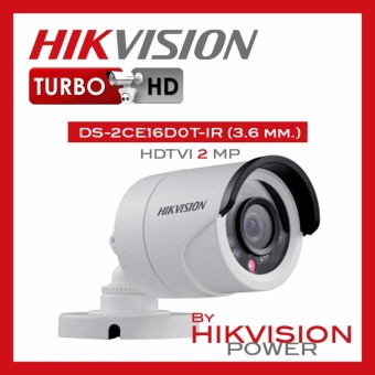 กล้องวงจรปิด HIKVISION ระบบ HDTVI ความละเอียด 2 ล้านพิกเซล รุ่น DS-2CE16D0T-IR (3.6mm) ใช้ร่วมกับเครื่องบันทึกระบบ HDTVI เท่านั้น