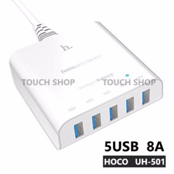 รีวิว HOCO UH501 แท่นชาร์จ 5USB Ports 8A Tralvel Charger ชาร์จพร้อมกันได้5 เครื่อง (สีขาว) โปรโมชั่นพิเศษ HOCO UH501 แท่นชาร์จ 5USB Ports 8A Tralvel Charger ชาร์จพร้อมกันได้5 เครื่อง (สีขาว)