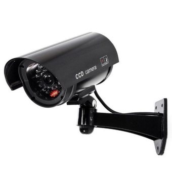 Imitation Security Camera with Activation Red Light ABS MaterialBullet Shape 360 Degrees Rotation Black - intl Imitation Security Camera with Activation Red Light ABS MaterialBullet Shape 360 Degrees Rotation Black - intl