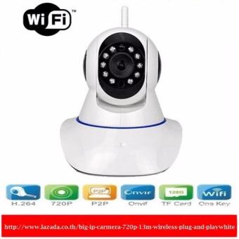 IP Carmera 720P 1.3M กล้องวงจรปิดไร้สาย-สีขาว IP Carmera 720P 1.3M กล้องวงจรปิดไร้สาย-สีขาว