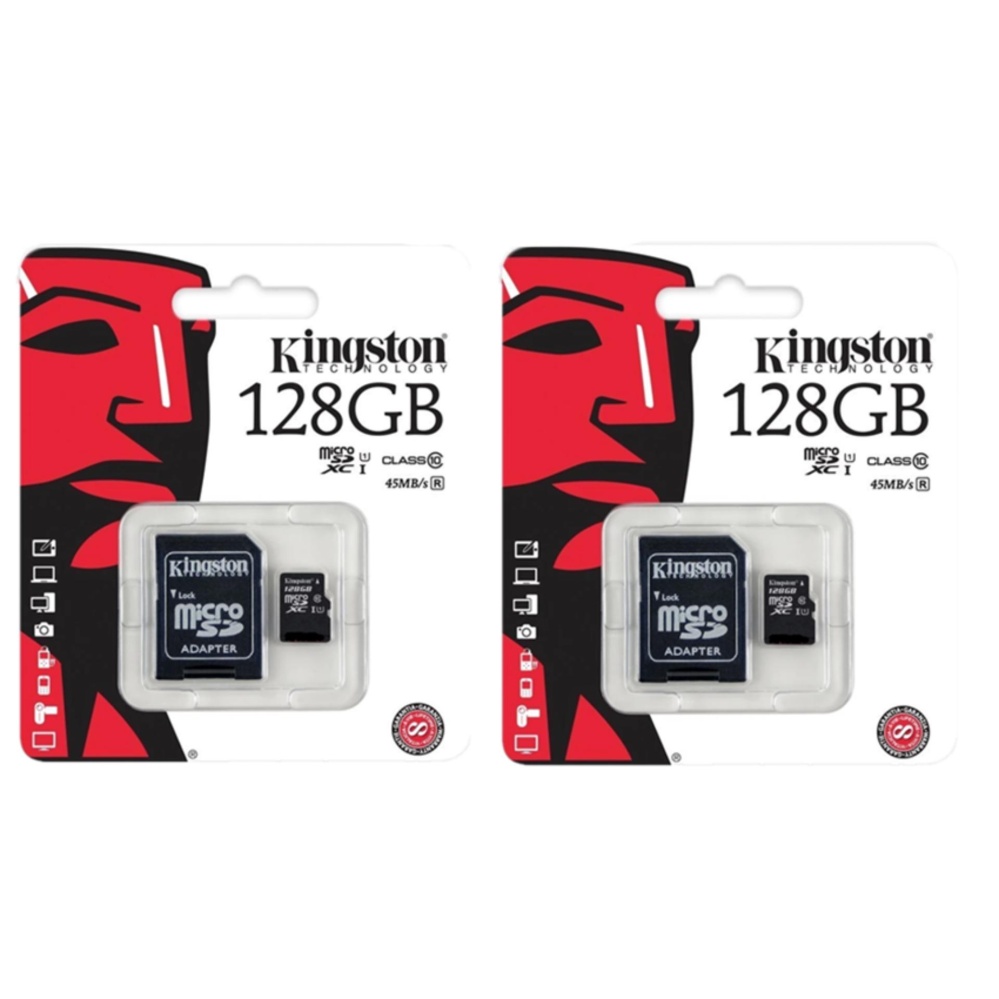 Kingston Memory Card เมมโมรี่การ์ด Micro SD 128GB2ชิ้น (Class10) Kingston Memory Card เมมโมรี่การ์ด Micro SD 128GB2ชิ้น (Class10)