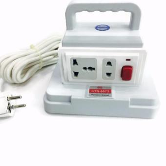KTN Portabie Socket ปลั๊กไฟทาวเวอร์ 4 เต้าเสียบ พร้อมหูหิ้ว สายยาว 3 เมตร (สีขาว)