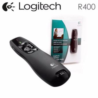 Logitech R400 Wireless Presenter Laser Pointer - Black (สีดำ)