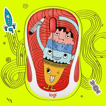 2561 Logitech Wireless Mouse M238 Triple Scoop (Doodle Collection)