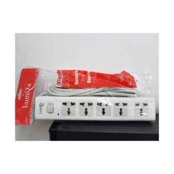 LUMIRA ปลั๊กไฟสวิทช์ ป้องกันไฟกระชาก 3 ขา 5 ช่อง รุ่นL705-3เมตร ขาย LUMIRA ปลั๊กไฟสวิทช์ ป้องกันไฟกระชาก 3 ขา 5 ช่อง รุ่นL705-3เมตร