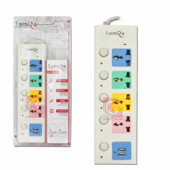 Lumira ปลักไฟ แบบ 4 ช่อง 2 USB รุ่น L604U (3 เมตร)