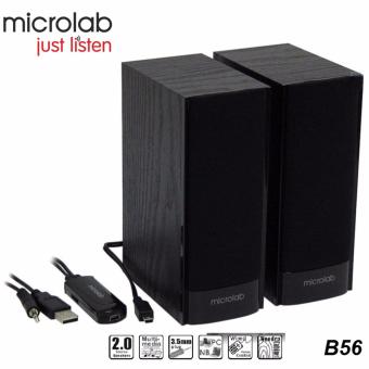 ซื้อ/ขาย Microlab B56 Speaker 2.0 ลำโพงสำหรับคอมพิวเตอร์/โน๊ตบุค/สมาร์โฟน เล็ก กะทัดรัด รับประกันศูนย์ 1 ปี