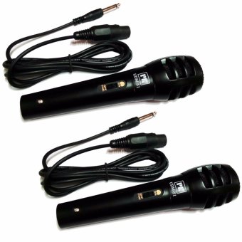 Microphone ไมค์พร้อมสาย แพ็ค2 ตัวไมโครโฟน ร้องเพลง/พูด คาราโอเกะ Dynamic model ฺฺPK UDM-51