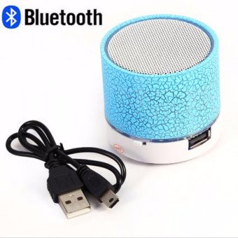 ลำโพงเล็กมินิพกพาบลูทูธมีไมค์ในตัว Mini Bluetooth Speaker Build-inMicrophone S10U มีไมค์ในตัว (สีฟ้า)