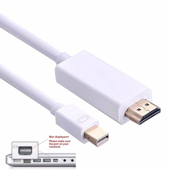 ซื้อ/ขาย สายแปลง mini Display to HDMI Cable for MAC to TV/LED/LCD 1.8M (สีขาว)
