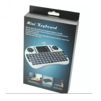 ประเทศไทย Mini Wireless Keyboard 2.4 Ghz และ Touchpad มีพิมพ์ภาษาไทยบนตัว ( สีขาว) สำหรับ Android tv box , mini pc, windows