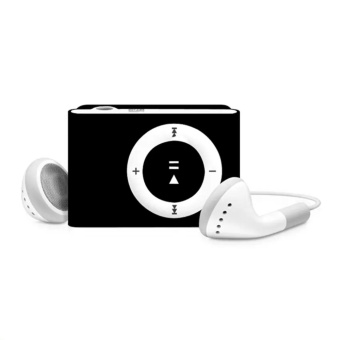 MP3+ Mini Clip MP3 Player Music Speaker เครื่องเล่น MP3 ขนาดพกพา(สีดำ)1ชิ้น