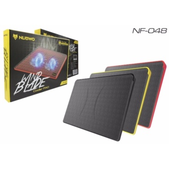 2561 NUBWO พัดลมระบายความร้อนโน๊ตบุ๊ค 2ใบพัด WIND BLADE Cooler Pad Fan Notebook 2Fan รุ่น NF048 WIND BLADE
