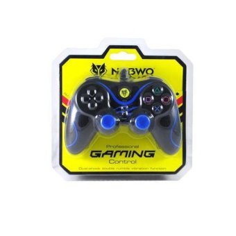 NUBWO Dual Shock จอยเกมส์USB รุ่น NJ-25 Professional GAMING จอยเกมส์ คอม NJ25 (สีน้ำเงิน)