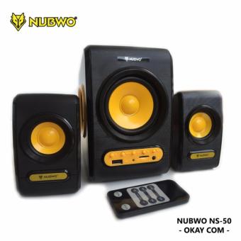 NUBWO Pleasure NS-50 ลำโพงบลูทูธ 2.1 Bluetooth Speaker +AUX 3.5mm+USB+อ่าน Micro SD/TF card มี Remote control