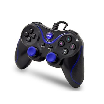 Oker จอยคอม Dual Shock Joystick USB U-918 (สีน้ำเงิน)